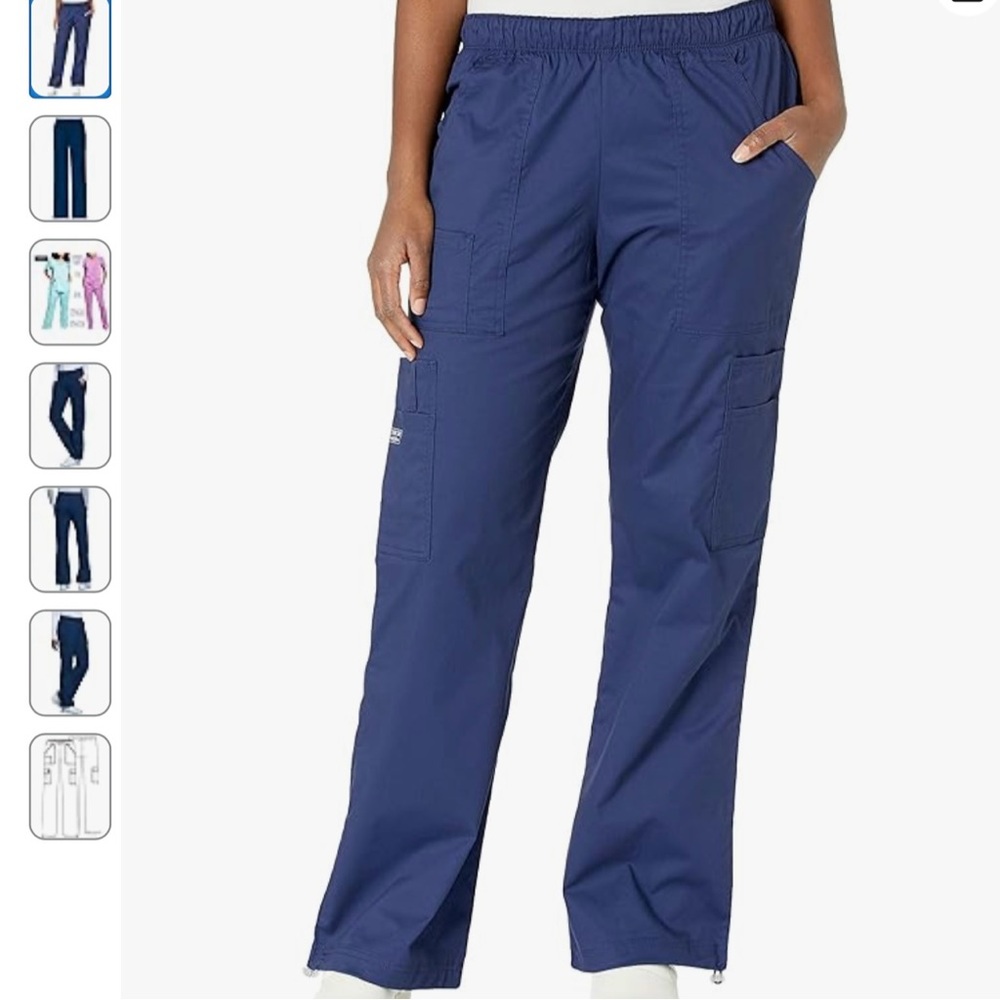 Cherokee Modern Classic Navy scrub pants 4X NWT Style 4005